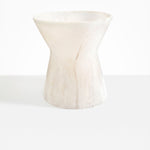 Dinosaur Designs Extra Large Bow Vase in Chalk Swirl Colour resin.