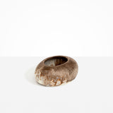 Dinosaur Designs VASRCKFLT Flat Rock Vase CAPPUCCINO.
