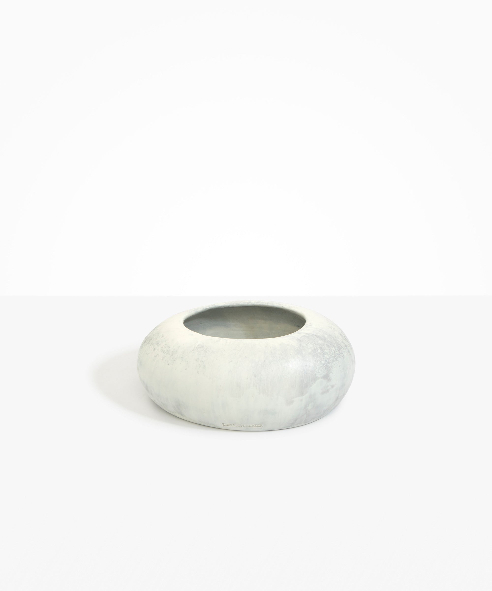 Dinosaur Designs VASRCKFLT Flat Rock Vase CLOUD