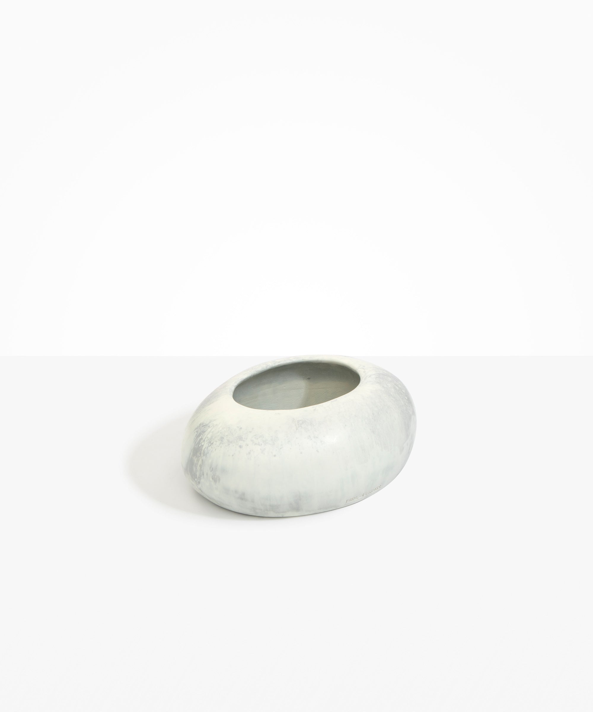 Dinosaur Designs VASRCKFLT Flat Rock Vase CLOUD..