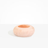 Dinosaur Designs VASRCKFLT flat rock vase ROSE SWIRL 