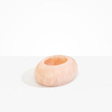 Dinosaur Designs VASRCKFLT flat rock vase ROSE SWIRL .