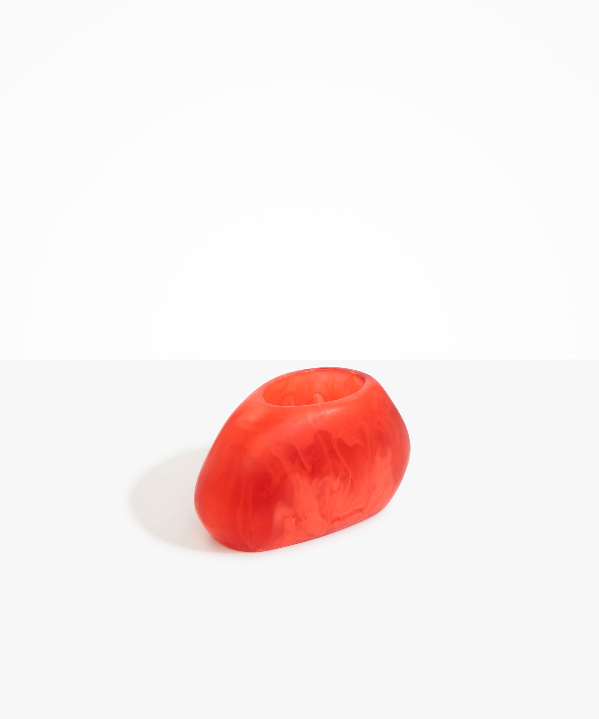 Dinosaur Designs VASRCKOVL Oval Rock Vase LYCHEE