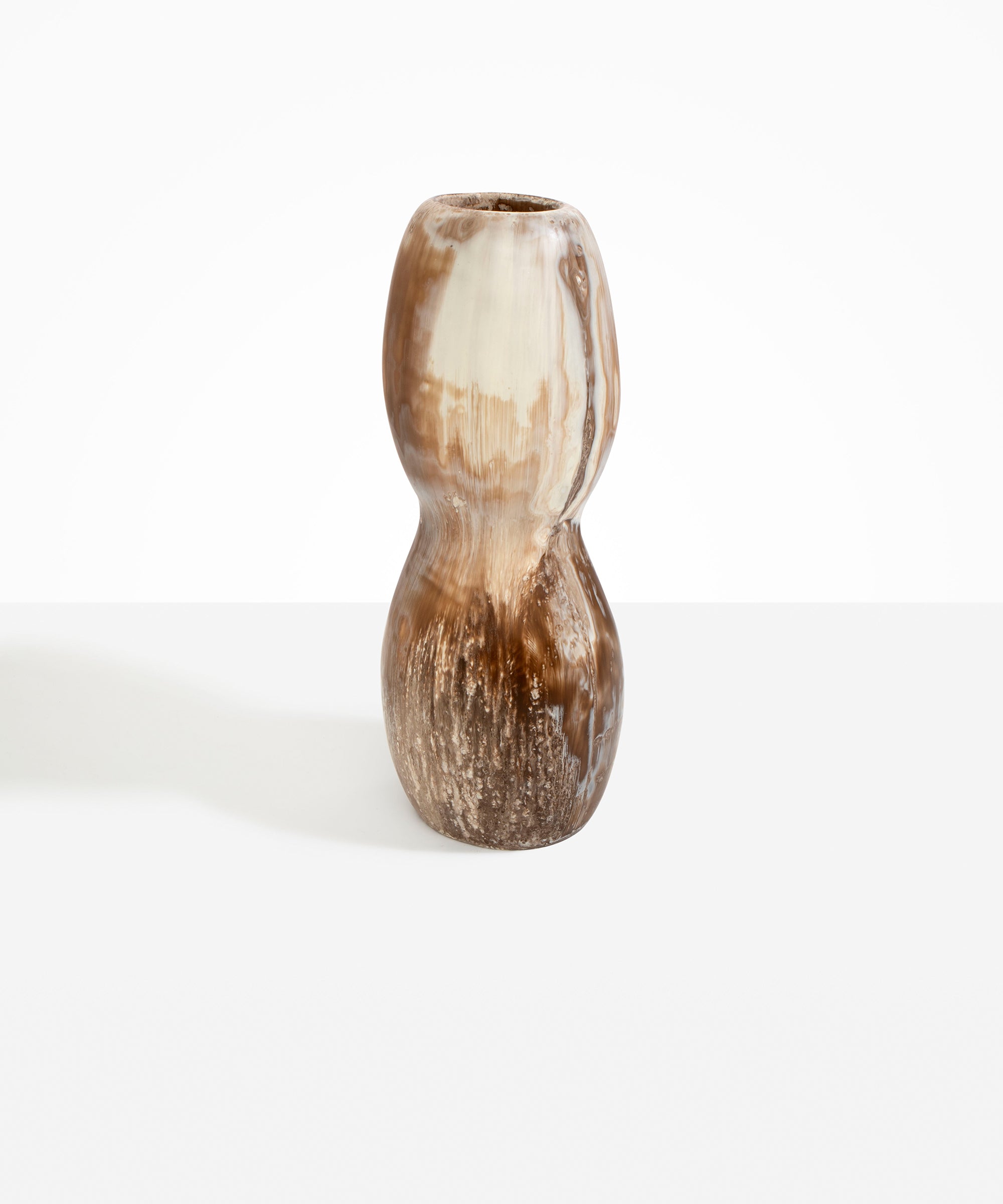 Dinosaur Designs VASRCKTTM Rock Totem Vase CAPPUCCINO