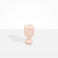 Dinosaur Designs Small Rockpool Vase in Rose Swirl — handcrafted marbled dusty pink resin vase with rounded bulbous body and small spherical pedestal base