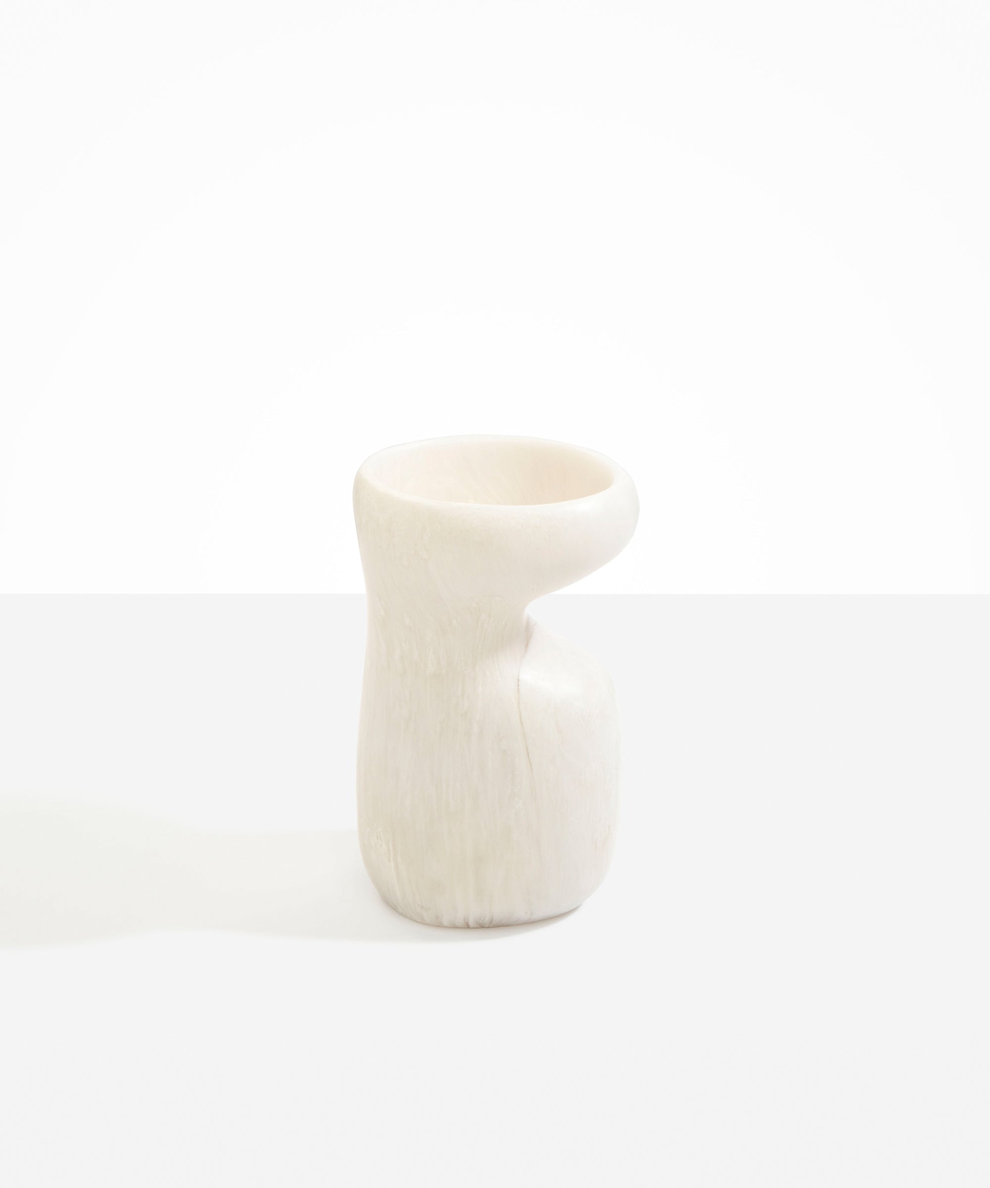 Dinosaur Designs Medium Sprout Vase in Chalk Swirl Colour resin.