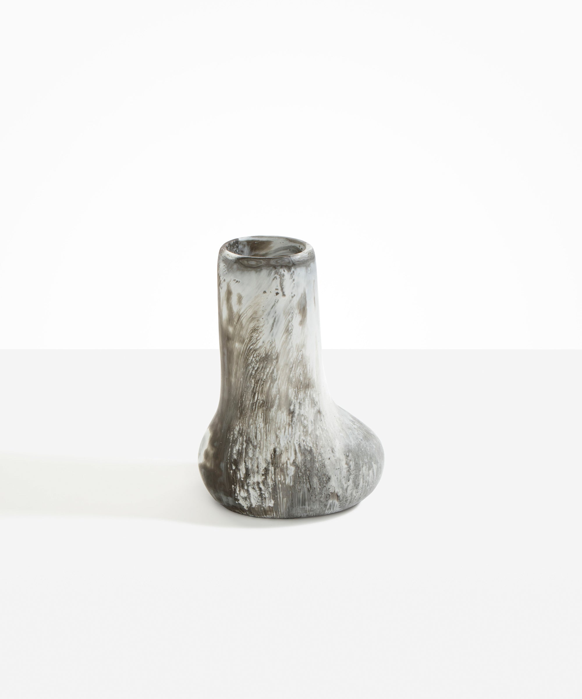 Dinosaur Designs Medium Stem Vase in Granite Colour resin