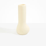 Dinosaur Designs Tall Stem Vase in Cream Colour resin