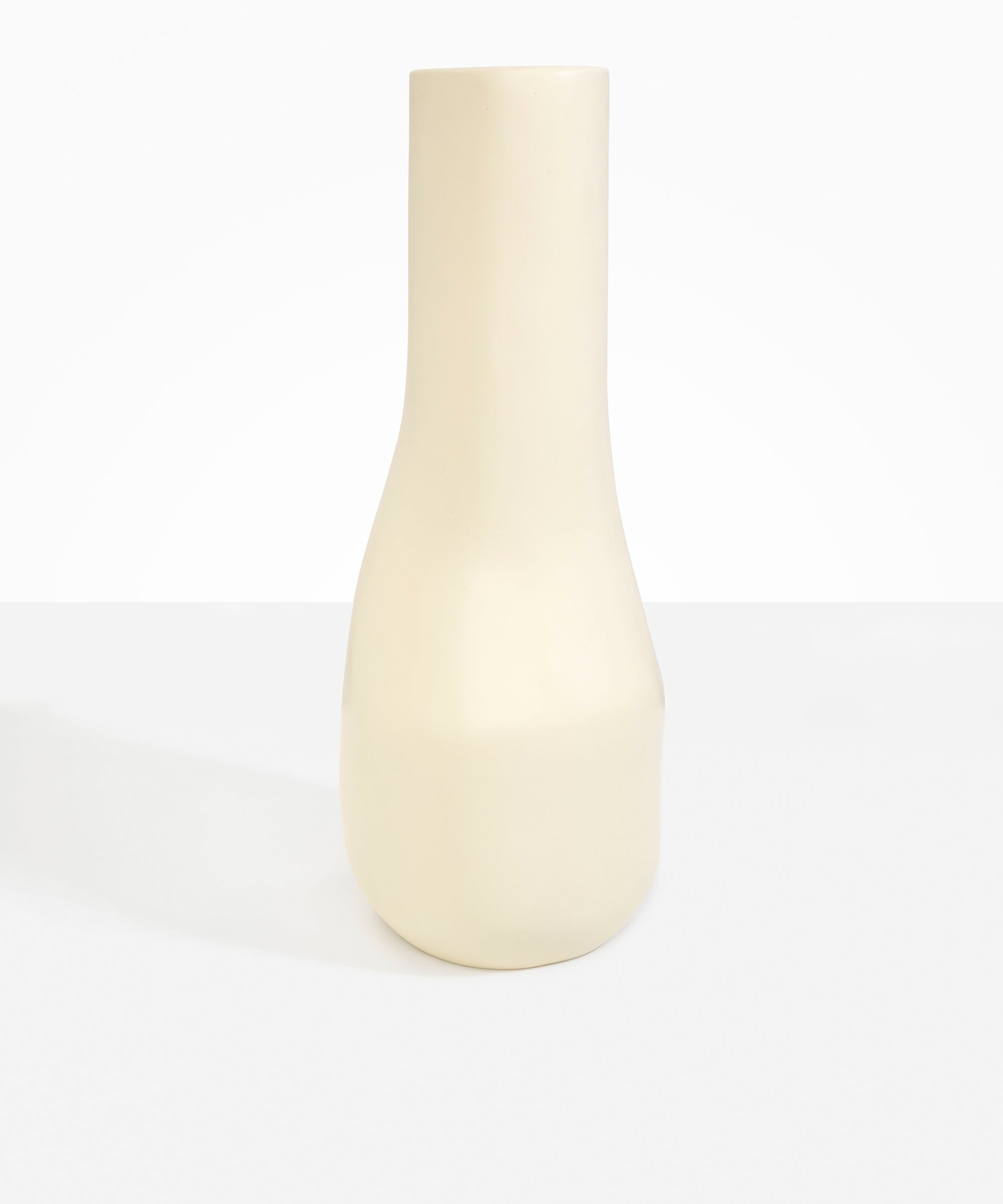 Dinosaur Designs Tall Studio Vase in Cream colour resin