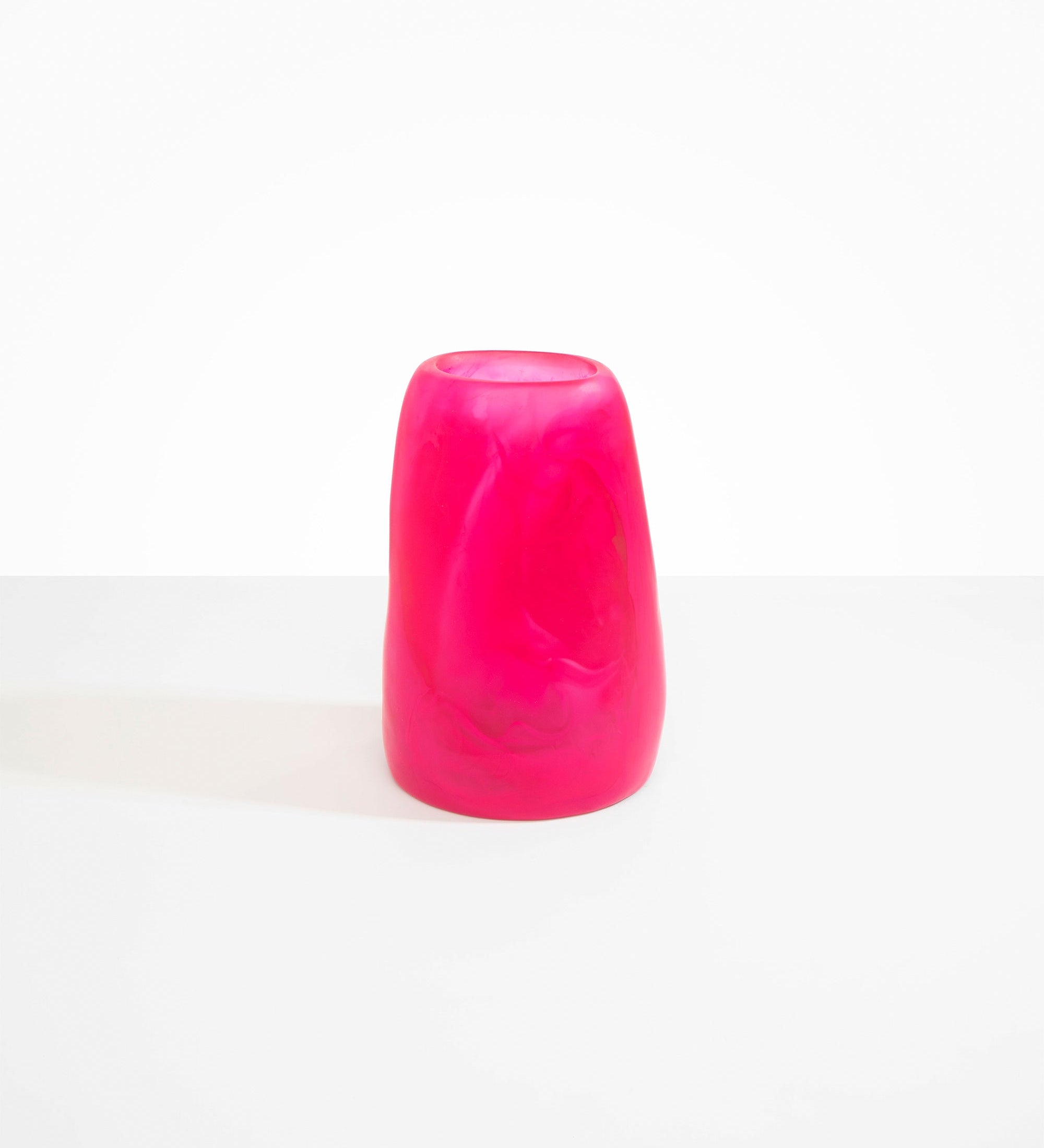 Dinosaur Designs Large Pebble Vase Vases in Flamingo Colour resin