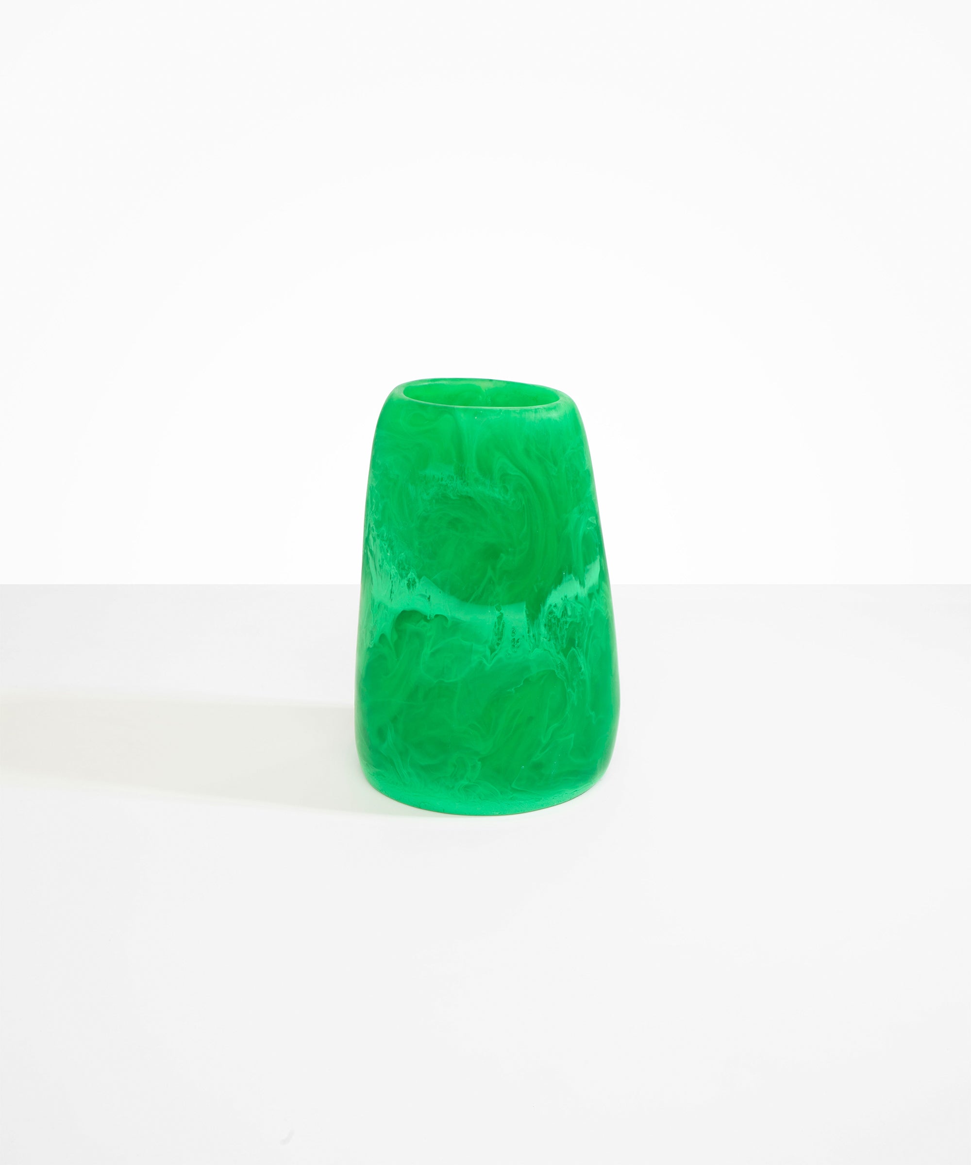 Dinosaur Designs Large Pebble Vase in Leaf Colour resin