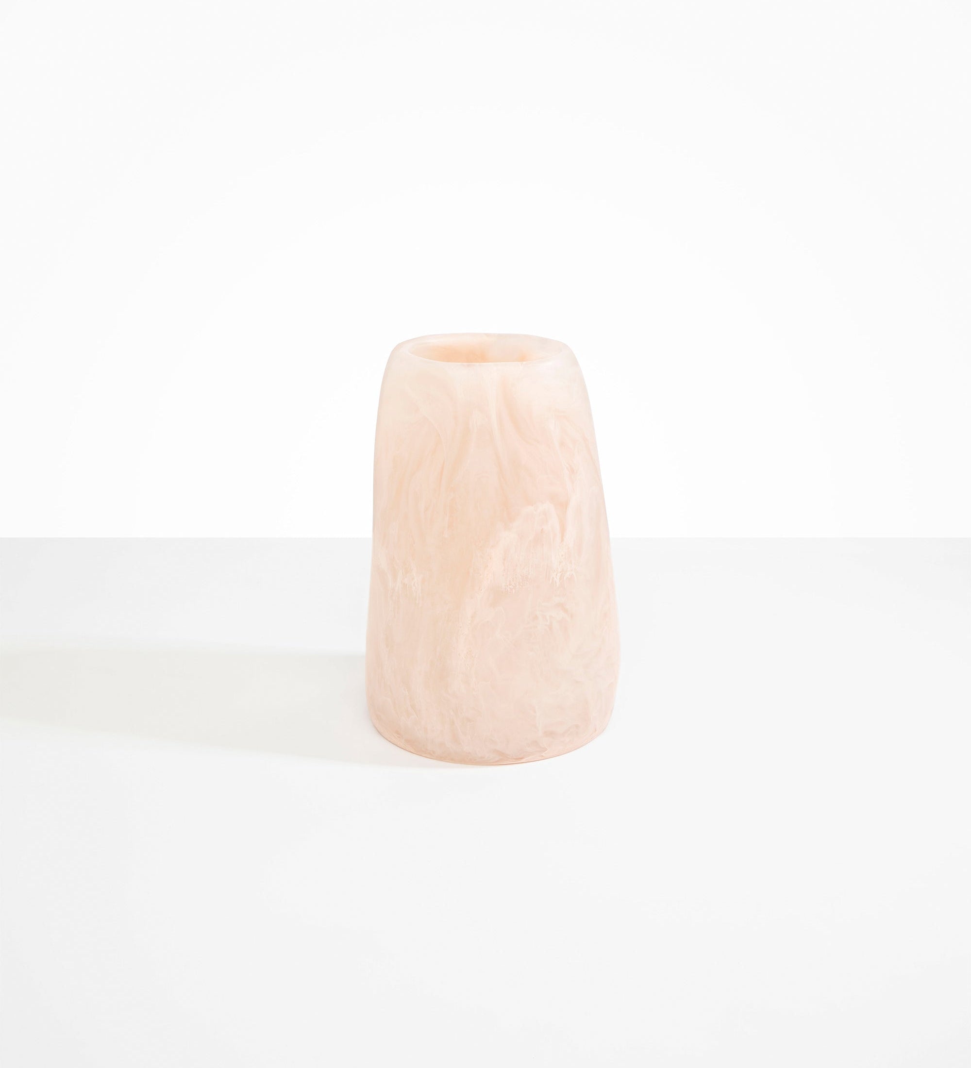 Dinosaur Designs Large Pebble Vase Vases in Rose Swirl Colour resin
