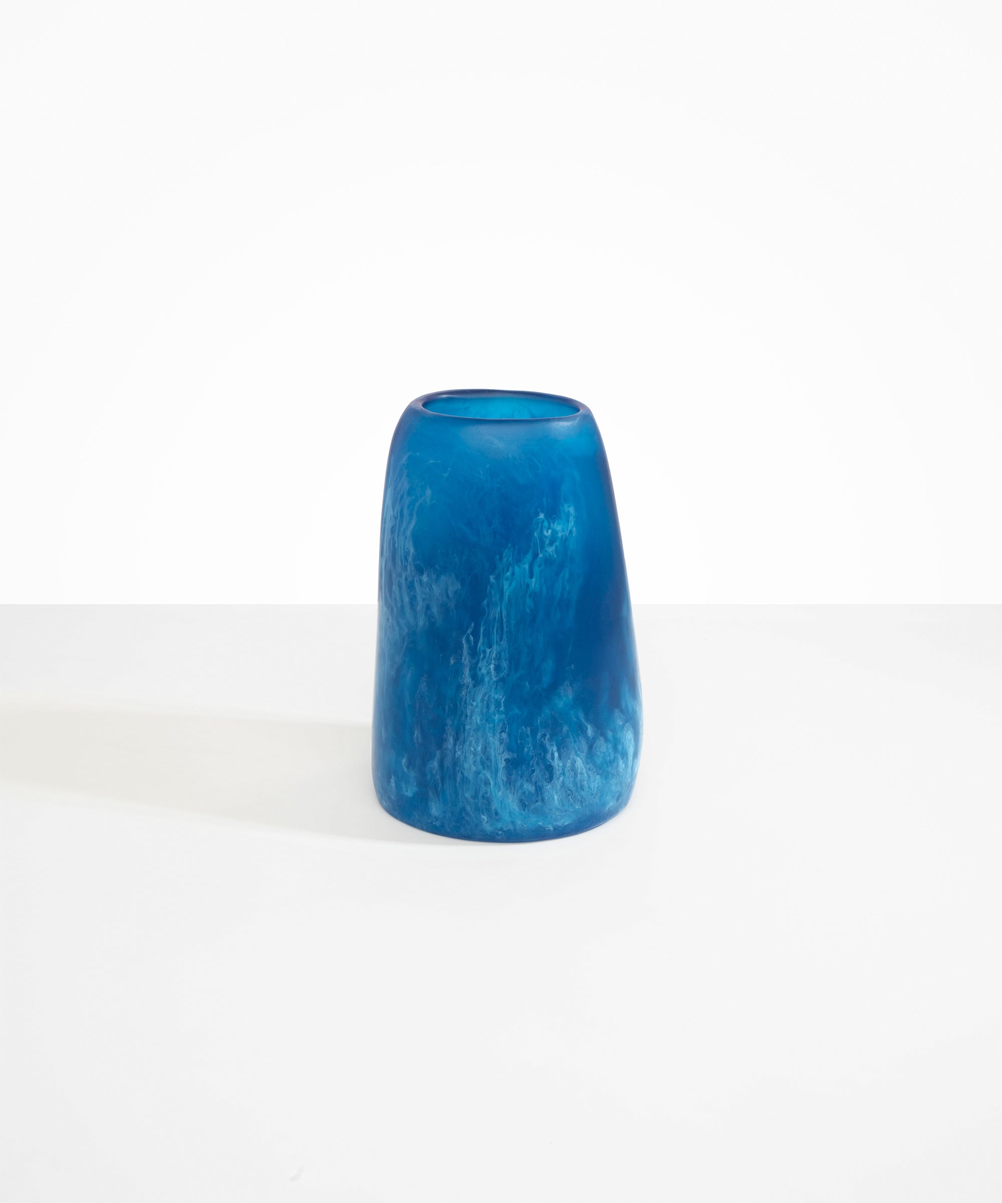Dinosaur Designs Large Pebble Vase in Sky Colour resin