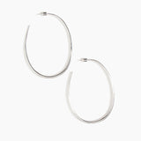 Large Pebble Hoop Earrings