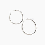 Large Pebble Hoop Earrings
