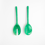 Dinosaur Designs Long Stone Servers Tableware in Leaf Colour resin