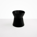 Dinosaur Designs Large Bow Vase in Black Colour resin