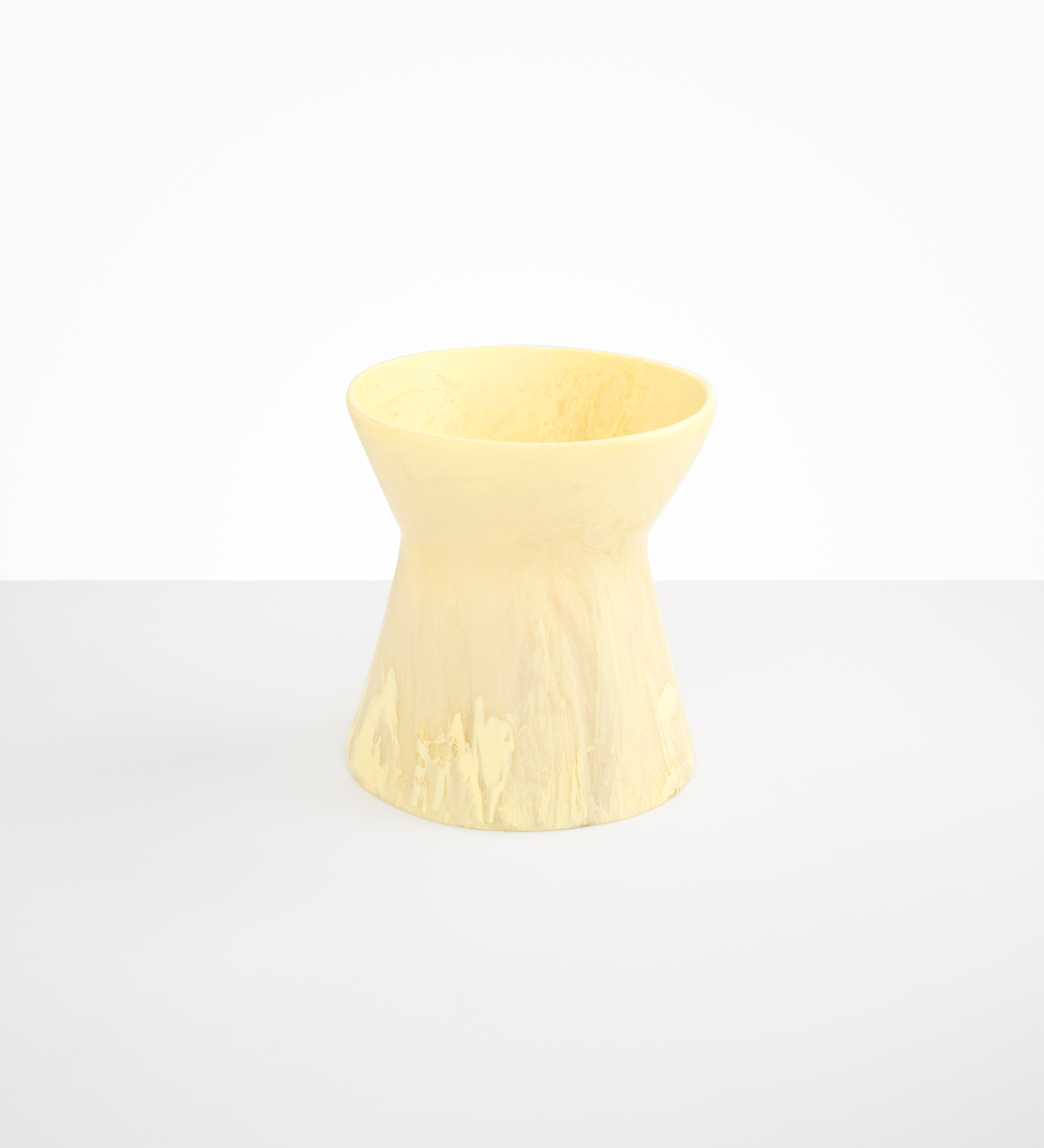 Dinosaur Designs Large Bow Vase Vases in Lemon Colour resin