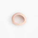 Dinosaur Designs Medium Rock Bangle Bracelets in Rose Swirl Colour resin with Wide Fit