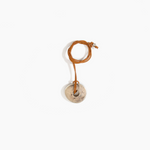 Dinosaur Designs Drift Pendant Necklaces in Sandy Pearl Colour resin with Silver-Plated Brass Material