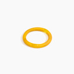 Dinosaur Designs Small Organic Oval Bangle Bracelets in Honeycomb Colour resin with Wide Fit