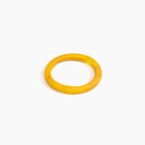Dinosaur Designs Small Organic Oval Bangle Bracelets in Honeycomb Colour resin with Wide Fit