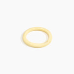 Dinosaur Designs Small Organic Oval Bangle Bracelets in Lemon Colour resin with Wide Fit