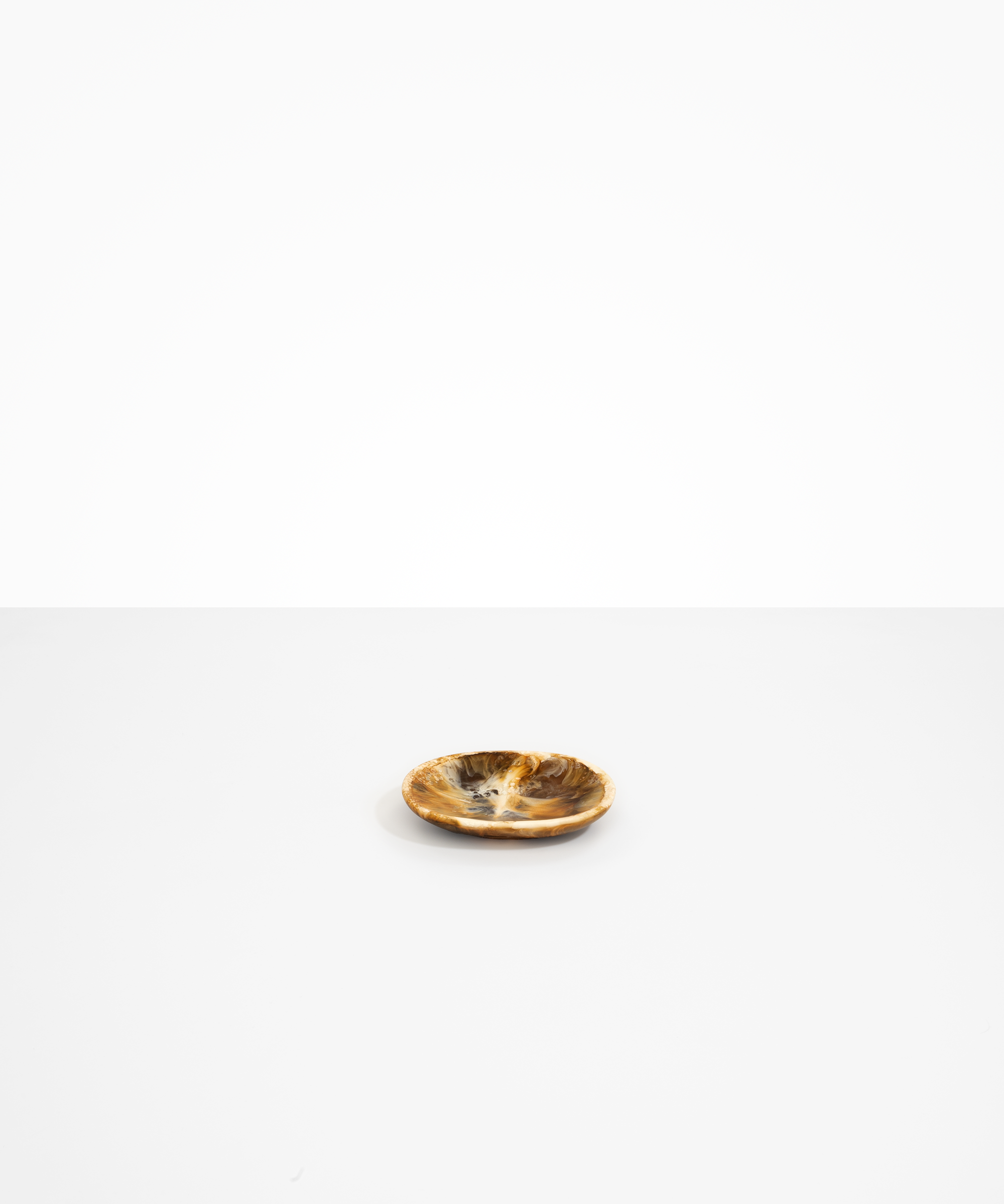 Dinosaur Designs Temple Dish in Light Horn Colour resin