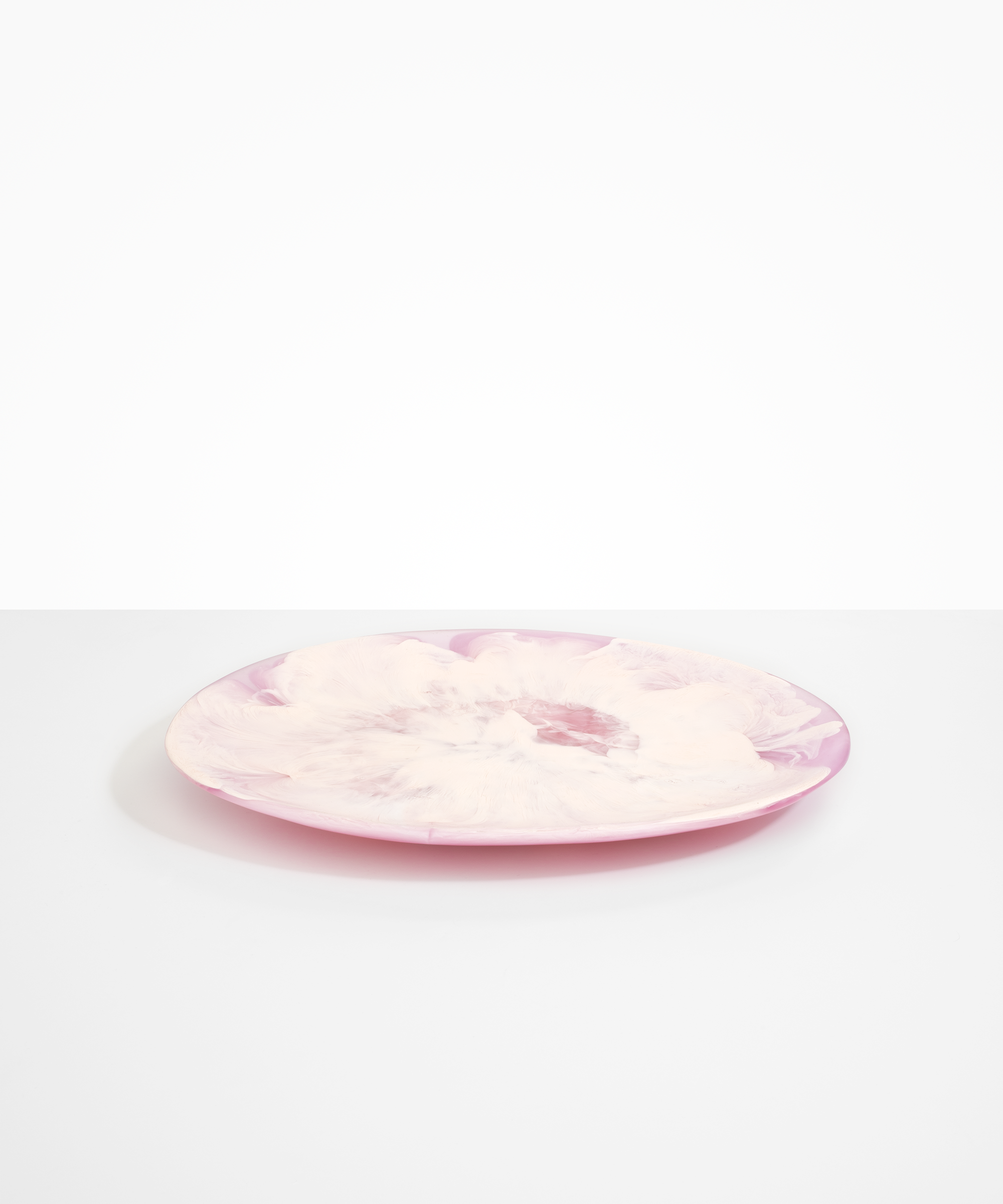 Dinosaur Designs Long Temple Platter Serving Platters in Shell Pink Colour resin 