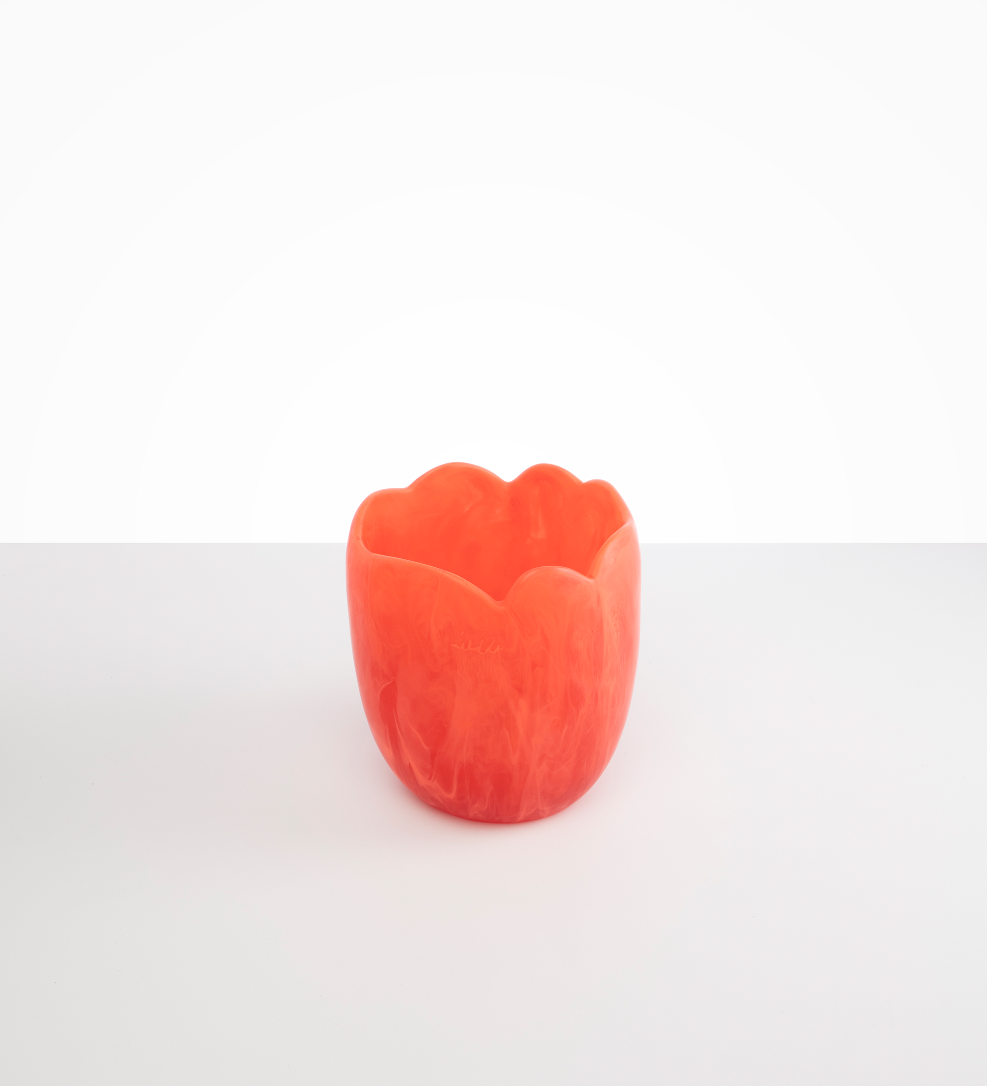 Dinosaur Designs Wide Paradise Vase Vases in Lychee Colour resin 