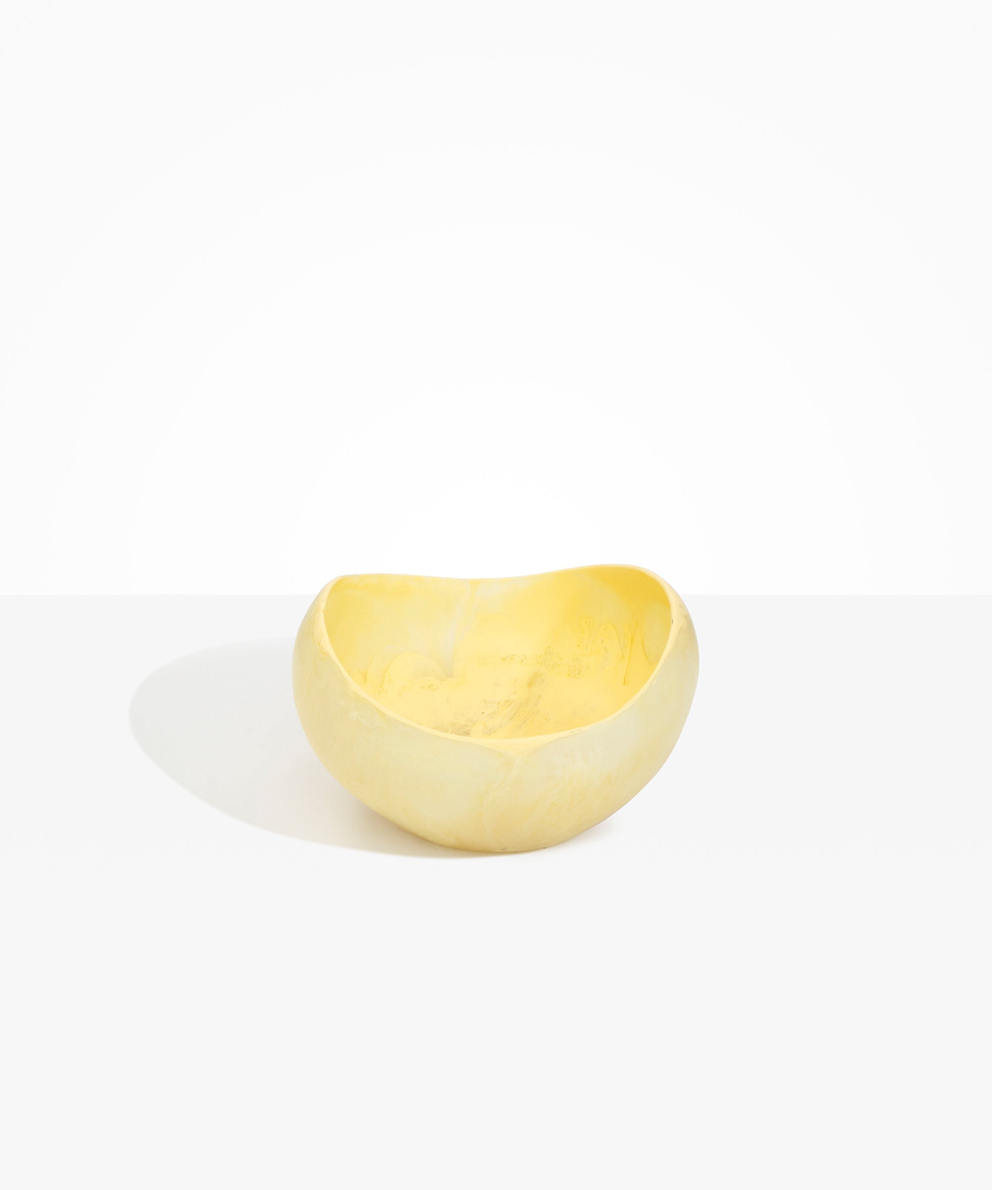 Dinosaur Designs Large Beetle Bowl in Lemon Colour resin.
