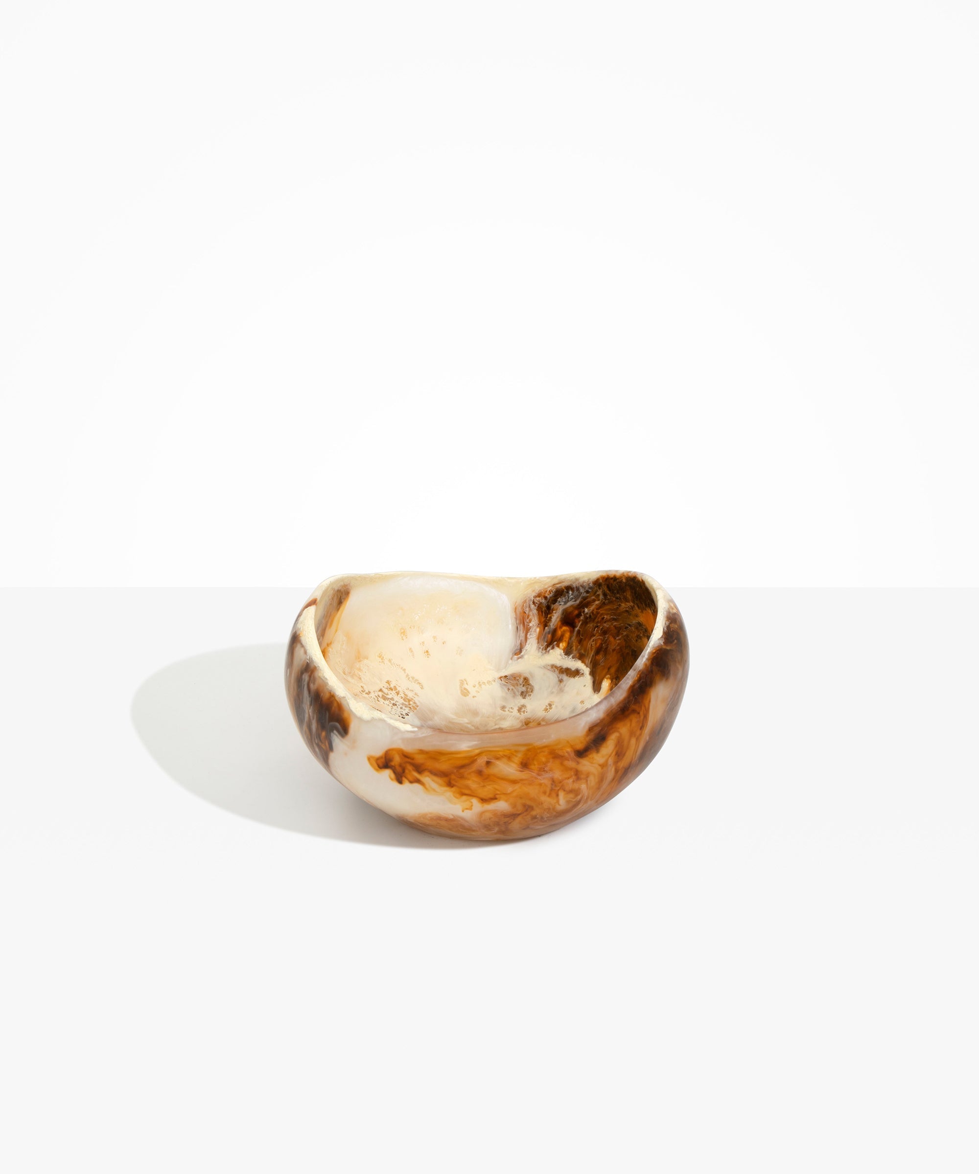 Dinosaur Designs Large Beetle Bowl in Light Horn Colour resin.