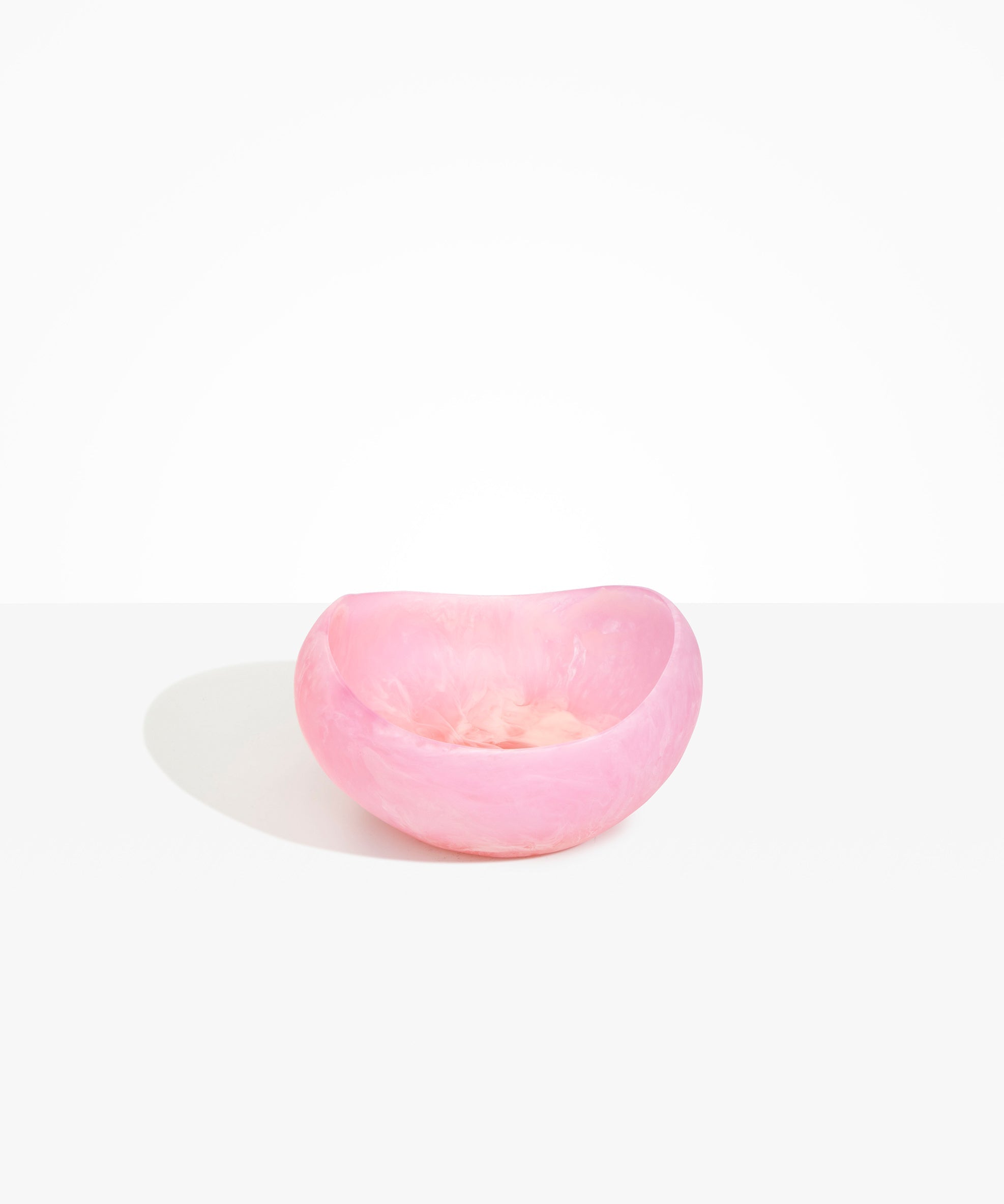 Dinosaur Designs Large Beetle Bowl in Shell Pink Colour resin.