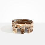Dinosaur Designs Large Branch Bowl Bowls in Cappuccino Colour resin