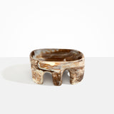 Dinosaur Designs Large Branch Bowl Bowls in Cappuccino Colour resin