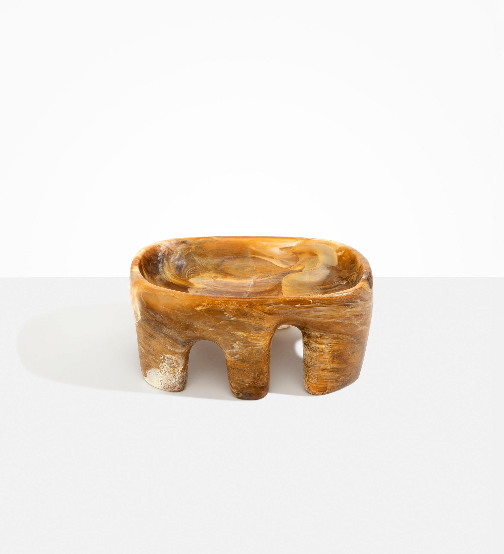 Dinosaur Designs Large Branch Bowl Bowls in Light Horn Colour resin