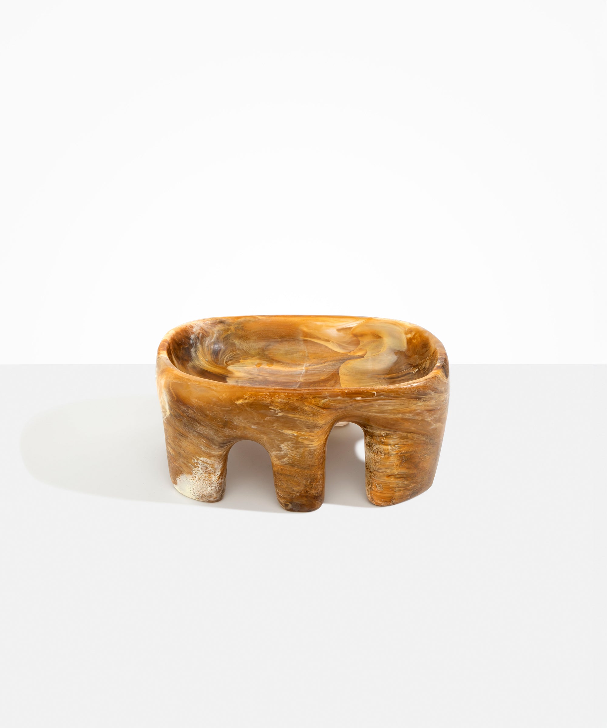 Dinosaur Designs Large Branch Bowl Bowls in Light Horn Colour resin