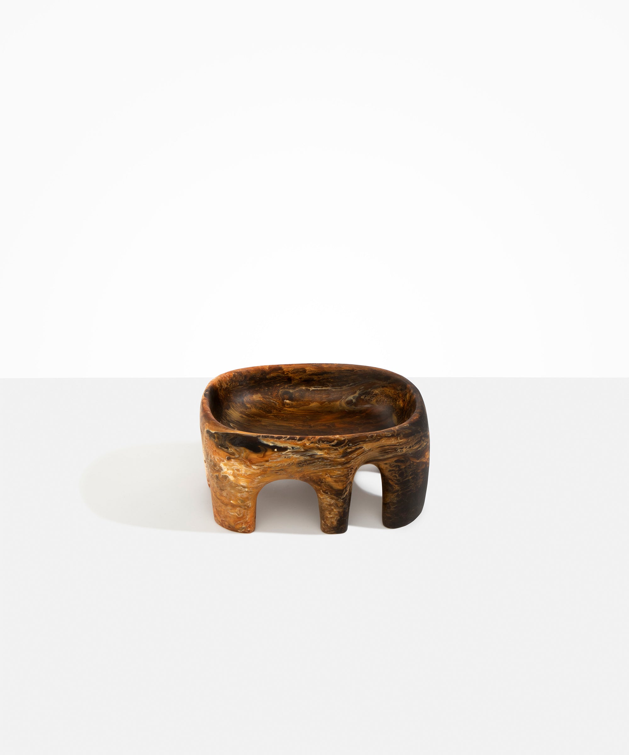 Dinosaur Designs Medium Branch Bowl Bowls in Dark Horn Colour resin