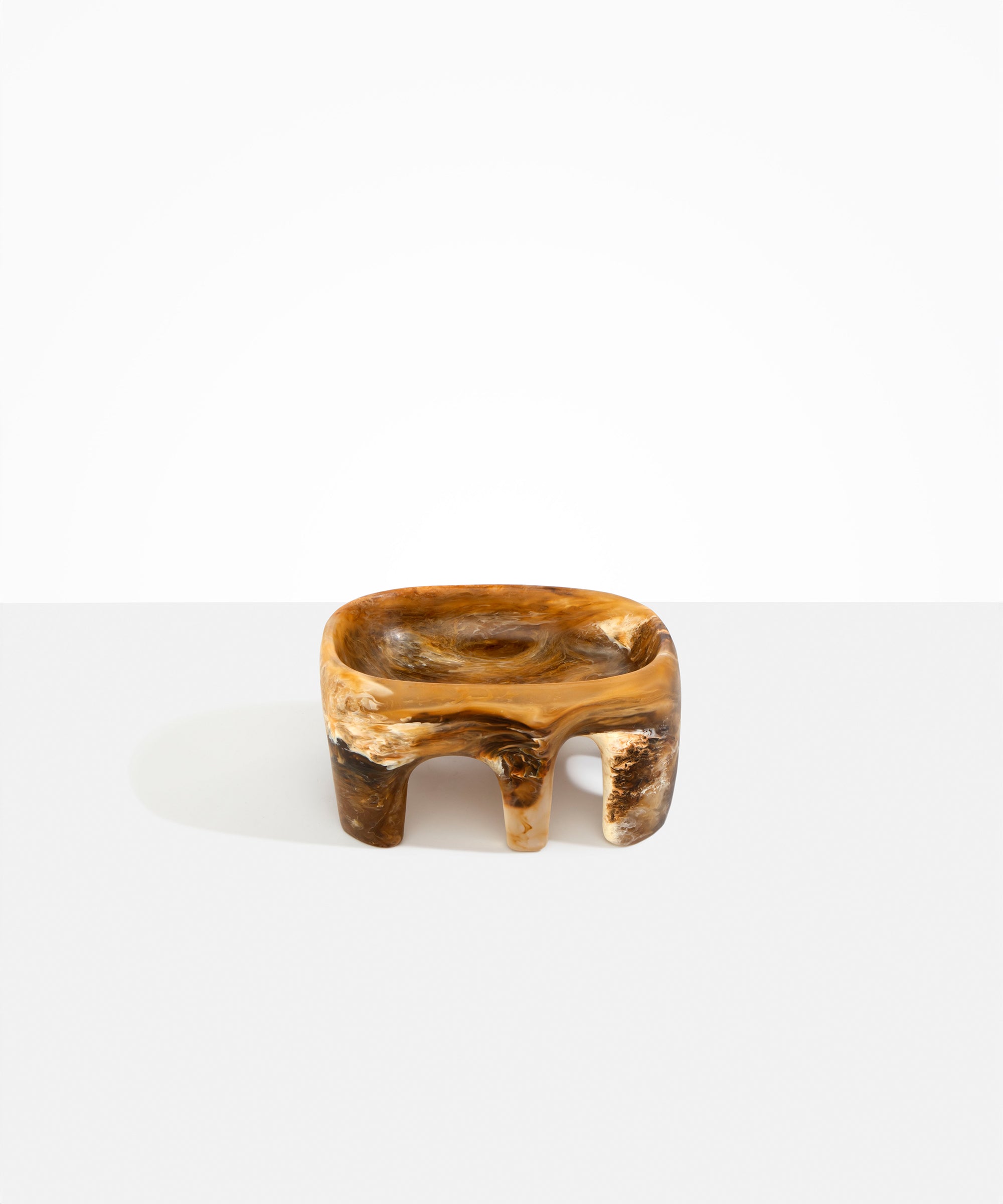 Dinosaur Designs Medium Branch Bowl Bowls in Light Horn Colour resin