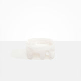 Dinosaur Designs Medium Branch Bowl Bowls in Snow Swirl Colour resin