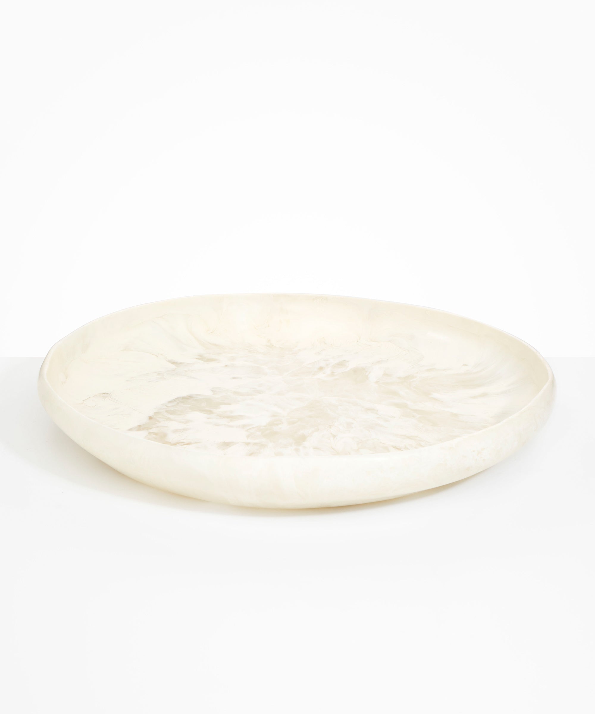 Dinosaur Designs Extra Large Earth Bowl in Chalk Swirl Colour resin.