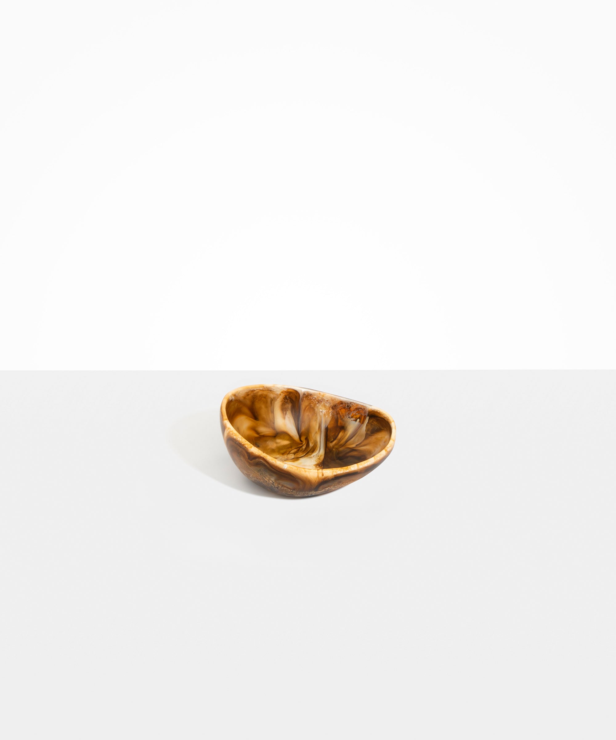 Dinosaur Designs Flow Dessert Bowl Bowls in Light Horn Colour resin