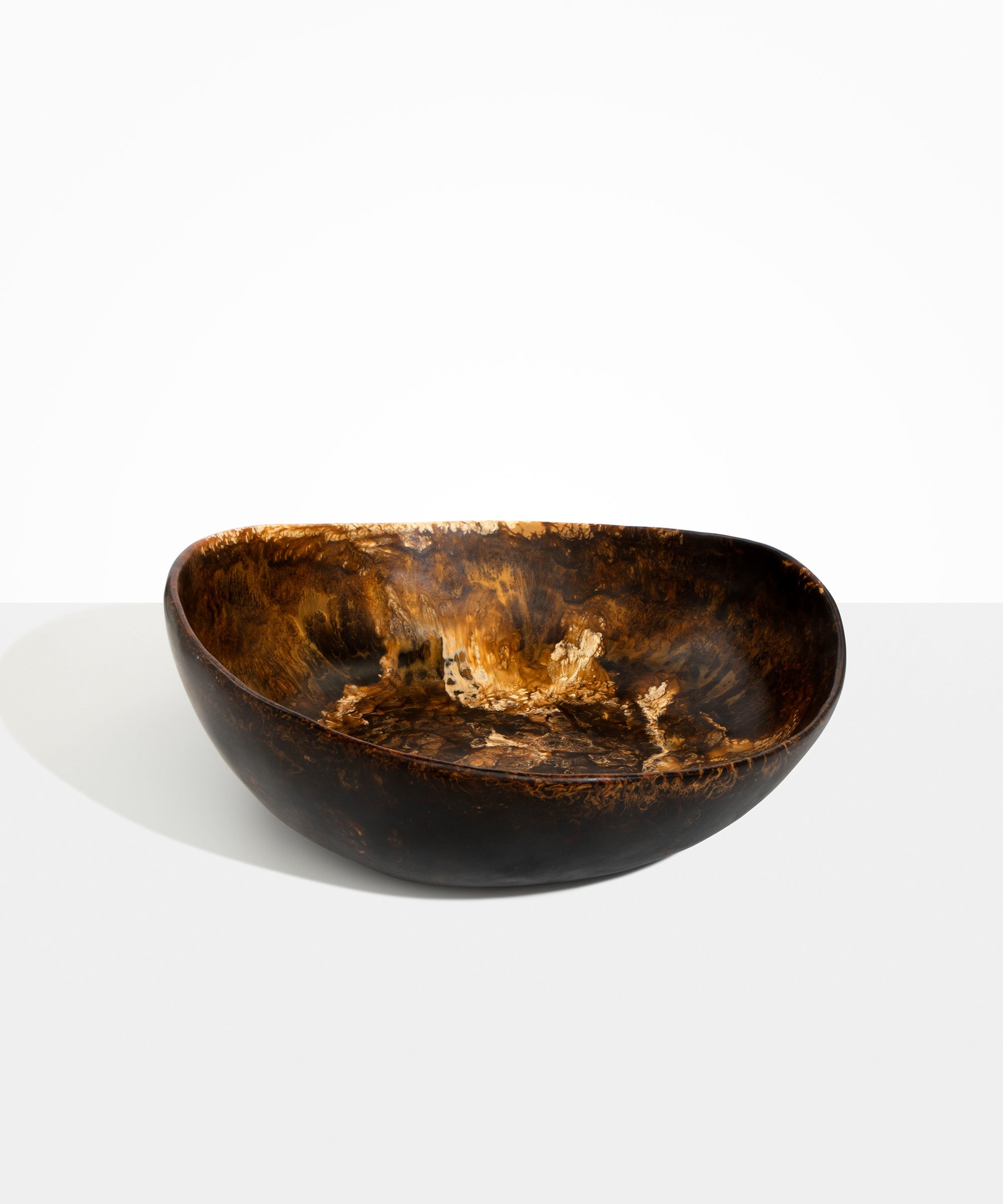 Dinosaur Designs Large Flow Bowl Bowls in Dark Horn Colour resin