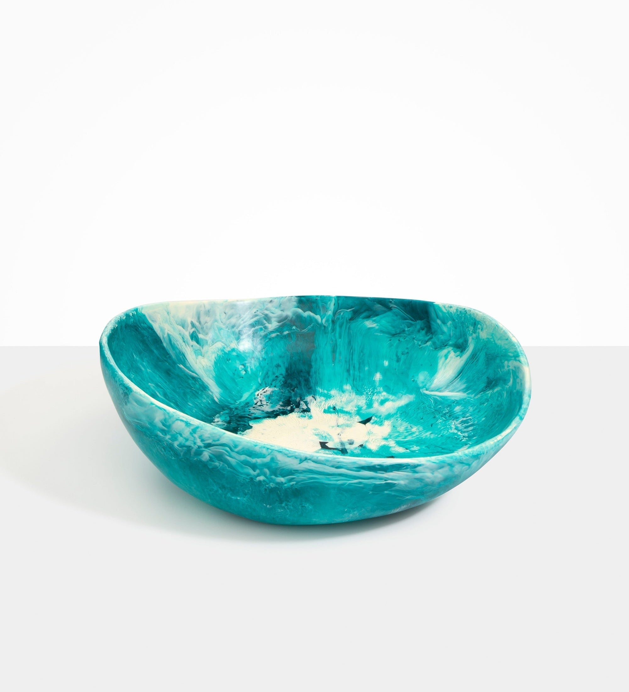 Dinosaur Designs Large Flow Bowl Bowls in Lagoon Colour resin