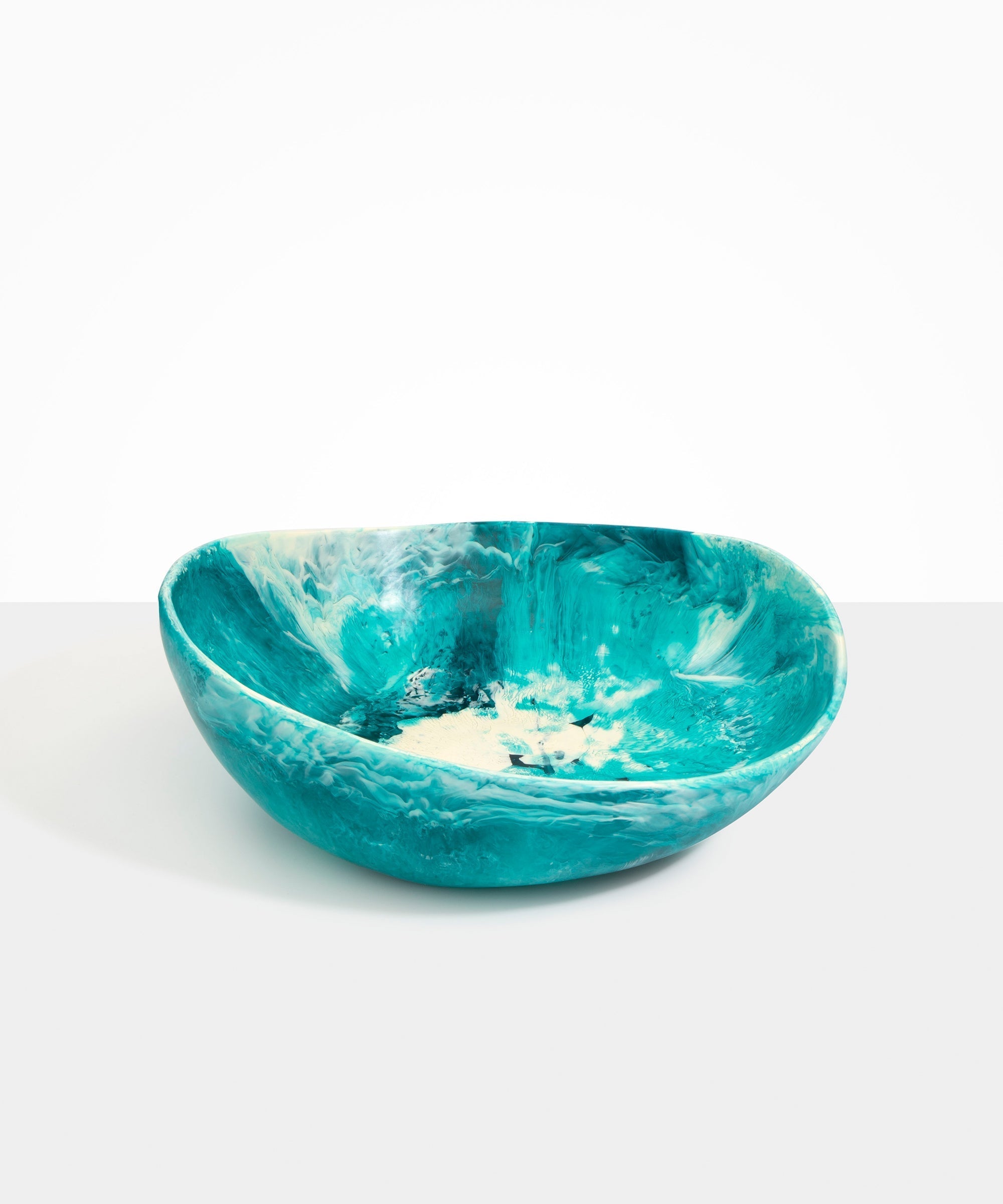 Dinosaur Designs Large Flow Bowl Bowls in Lagoon Colour resin