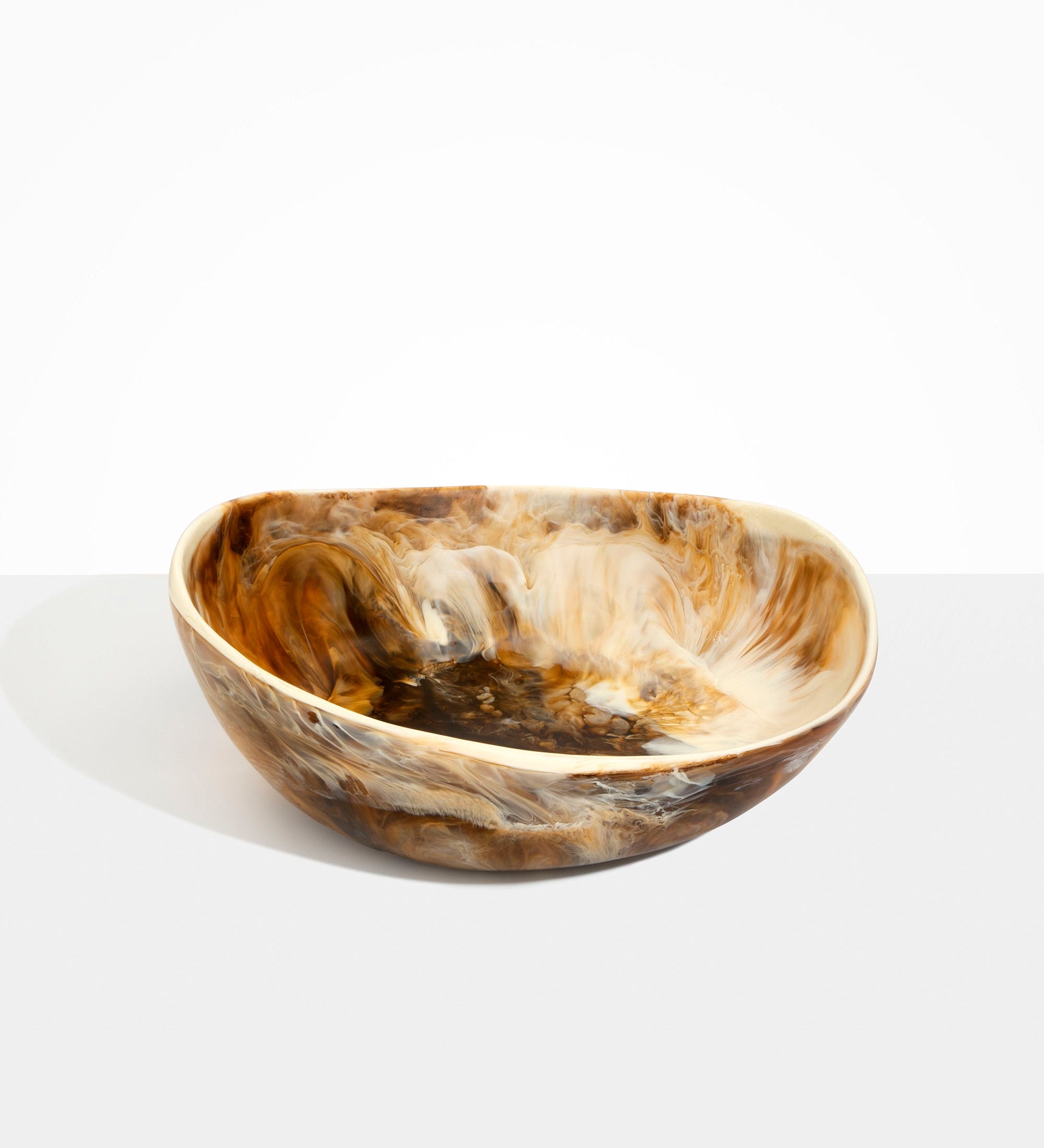 Dinosaur Designs Large Flow Bowl Bowls in Light Horn Colour resin
