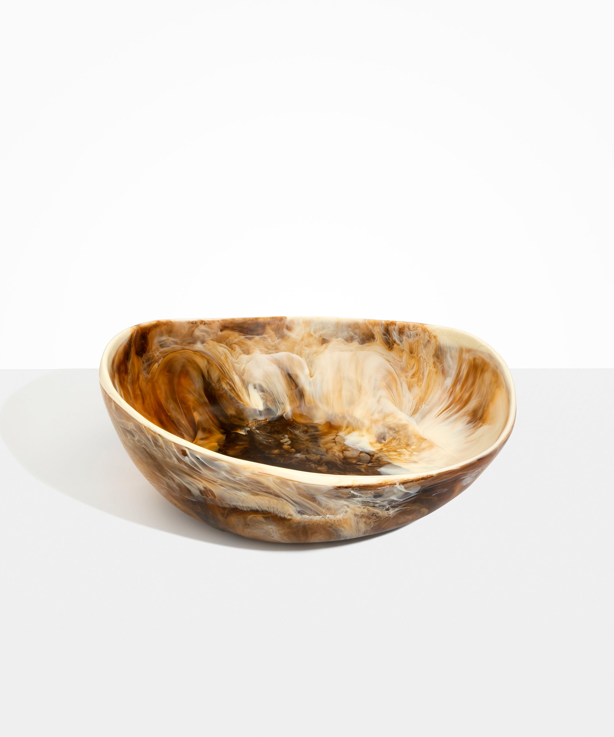 Dinosaur Designs Large Flow Bowl Bowls in Light Horn Colour resin