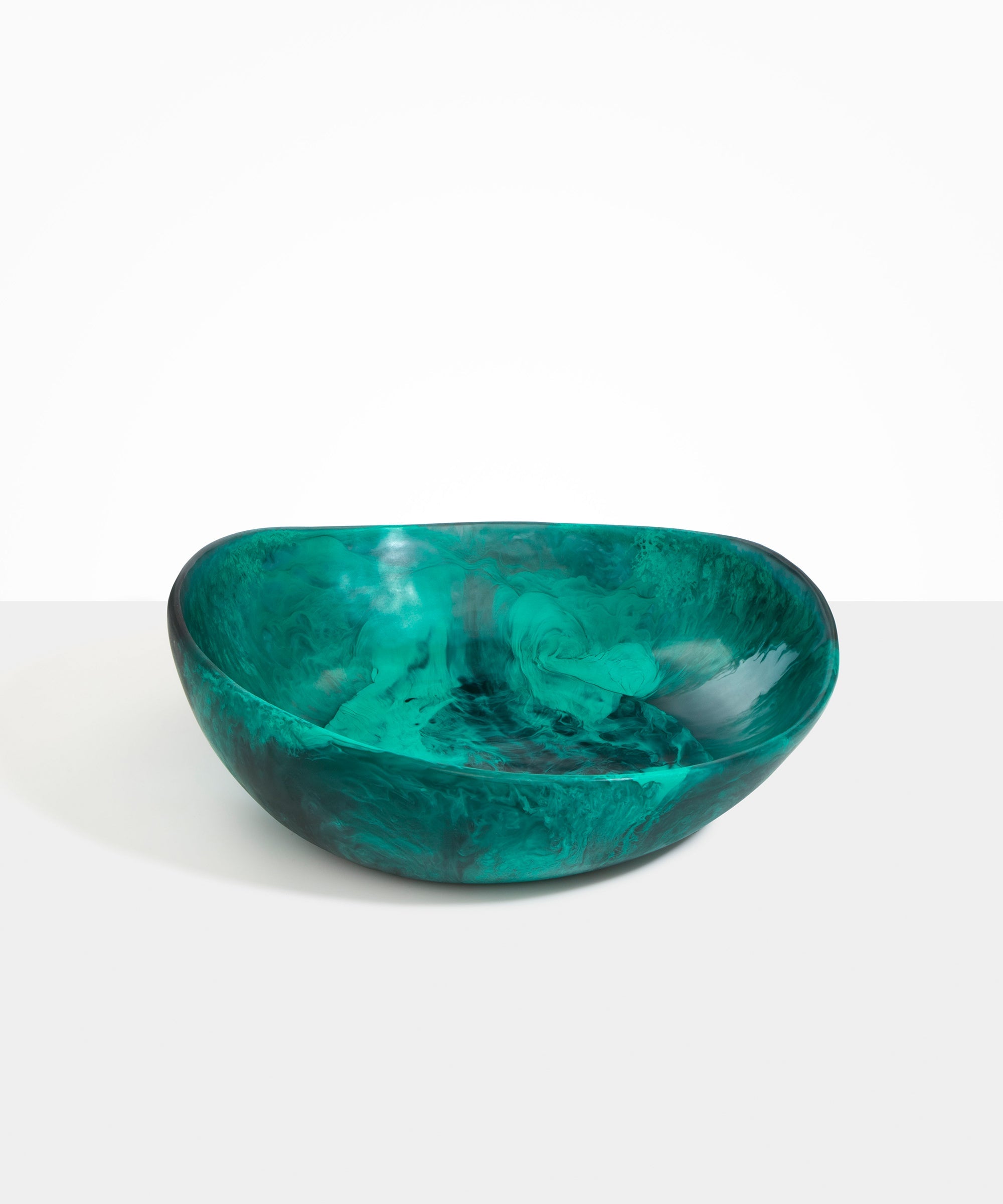 Dinosaur Designs Large Flow Bowl Bowls in Mineral Swirl Colour resin