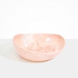 Dinosaur Designs Large Flow Bowl Bowls in Rose Swirl Colour resin