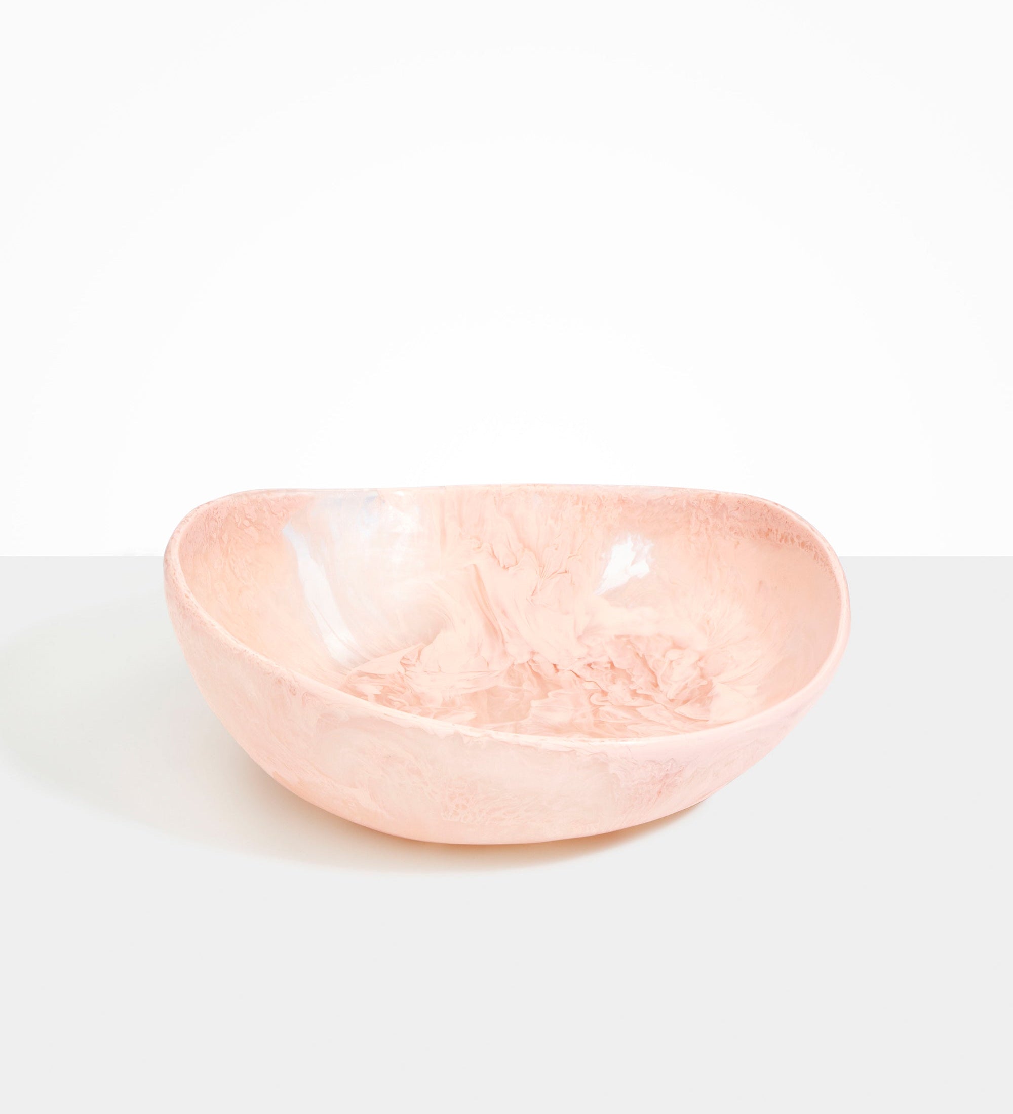 Dinosaur Designs Large Flow Bowl Bowls in Rose Swirl Colour resin